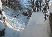 Salita pomeridiana al MONTE SUCHELLO (1541 m.) ben innevato da Costa Serina l 25 gennaio 2013  - FOTOGALLERY